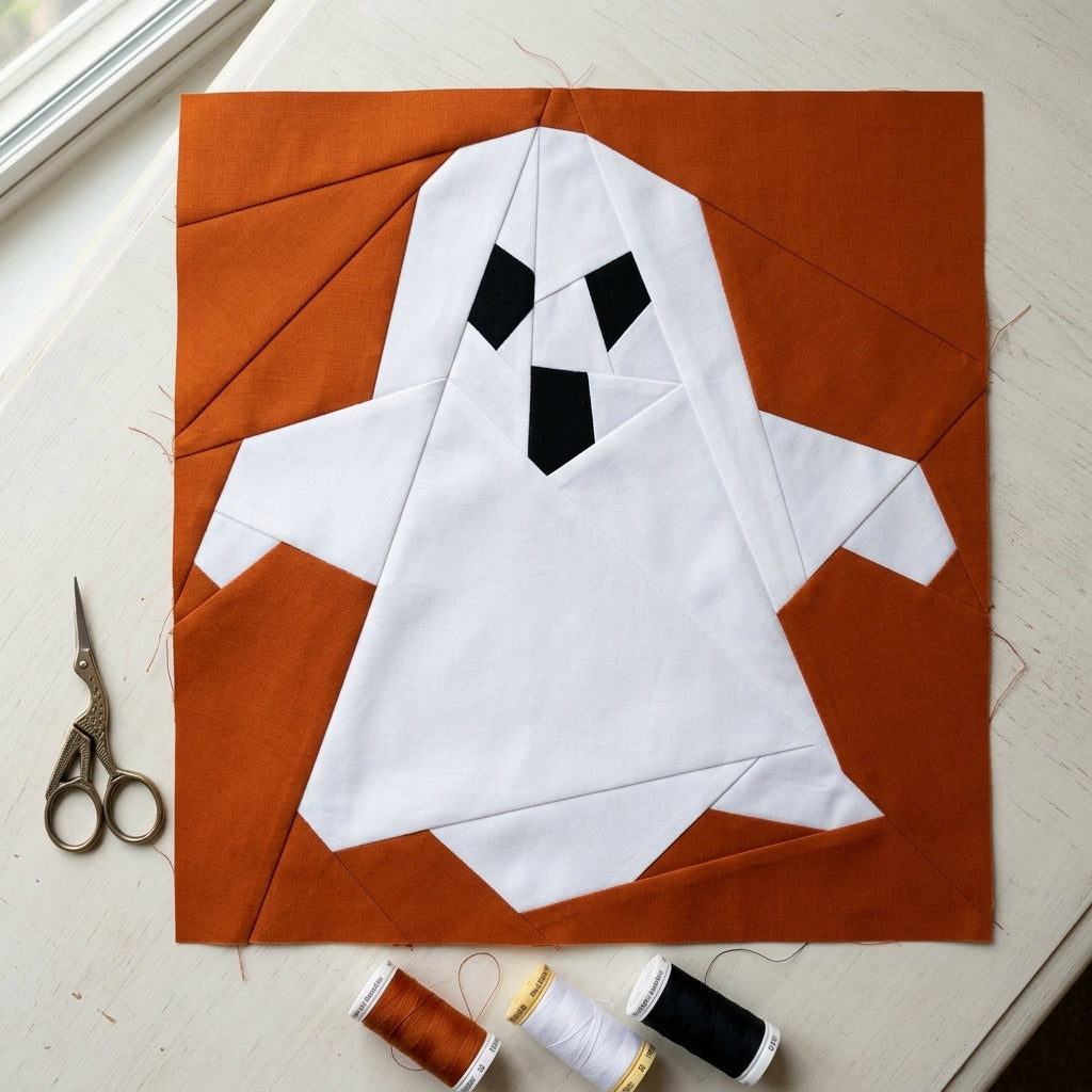 Ghost FPP Quilt Block Pattern – PDF Download | 4 Sizes Included