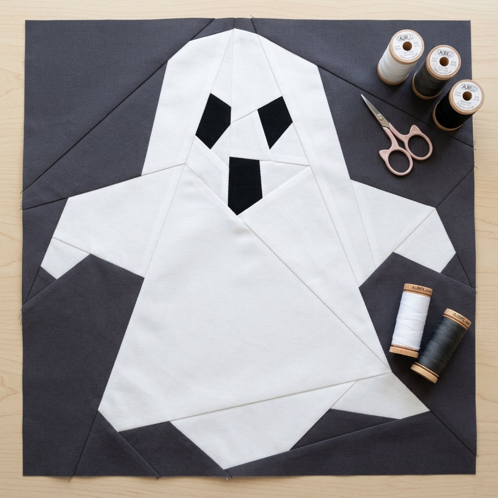 Ghost FPP Quilt Block Pattern – PDF Download | 4 Sizes Included