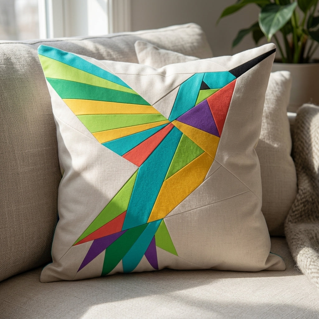 Hummingbird FPP Quilt Block Pattern – PDF Download | 4 Sizes Included