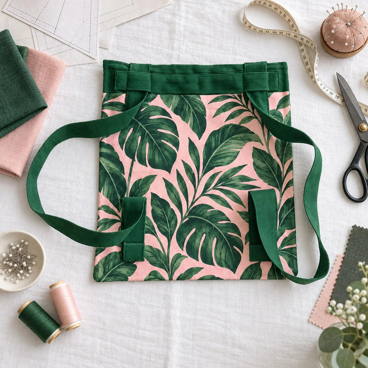 Tote Bag Sewing Pattern PDF, Convertible Backpack Sewing Pattern, 2 Way Shopping Bag, 3 Sizes incl. Kids, Easy Beginner Bag Pattern