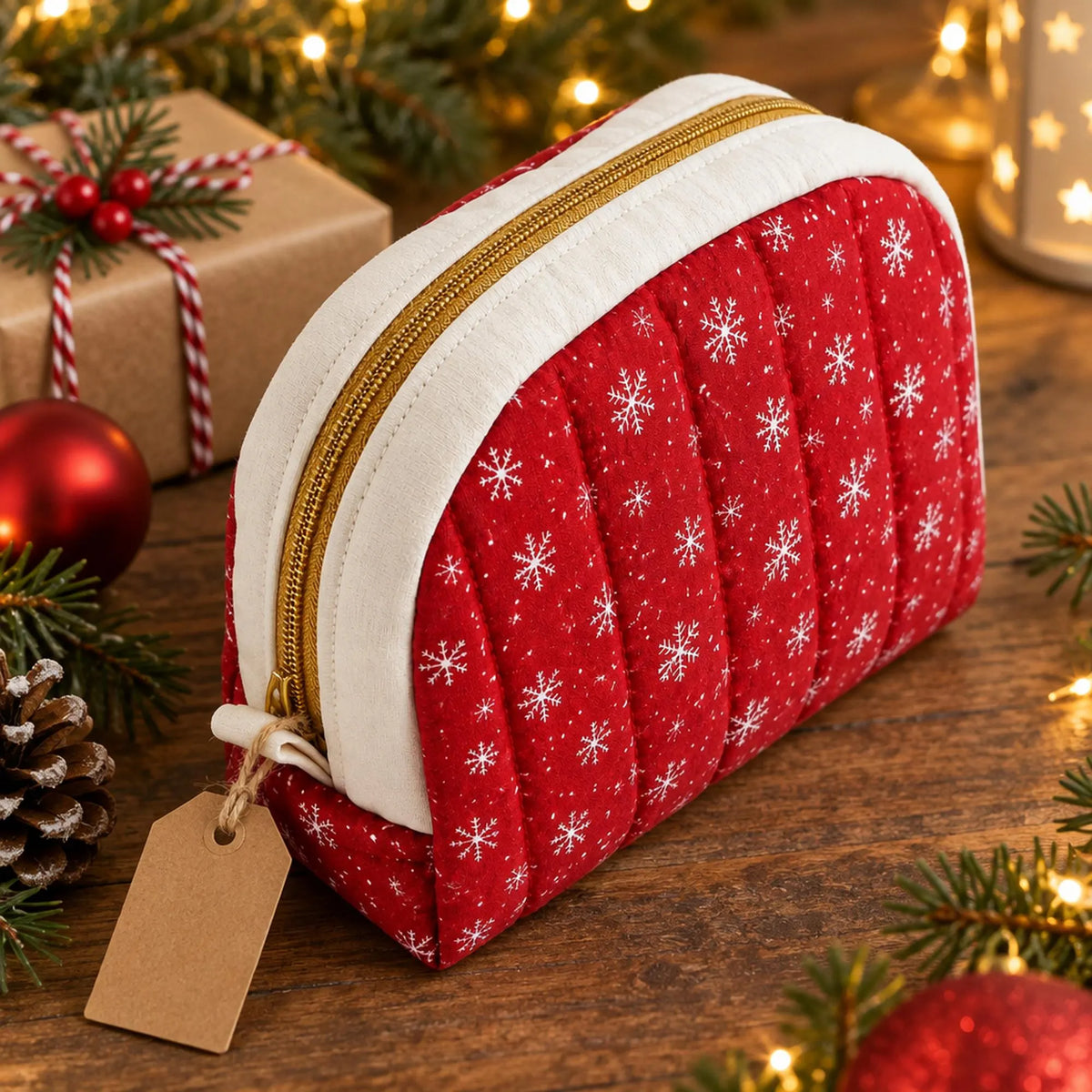 Makeup Bag Sewing Pattern PDF, Quilted Zipper Pouch in 3 Sizes S M L, Curved Cosmetic Bag and Travel Toiletry Pouch