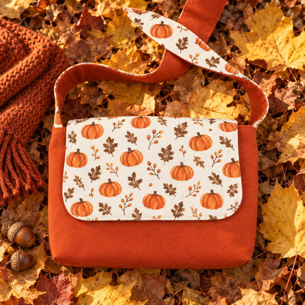 Messenger Bag Sewing Pattern PDF, Kids and Adult Crossbody Bag in 2 Sizes, School Satchel with Magnetic Flap, Video Tutorial