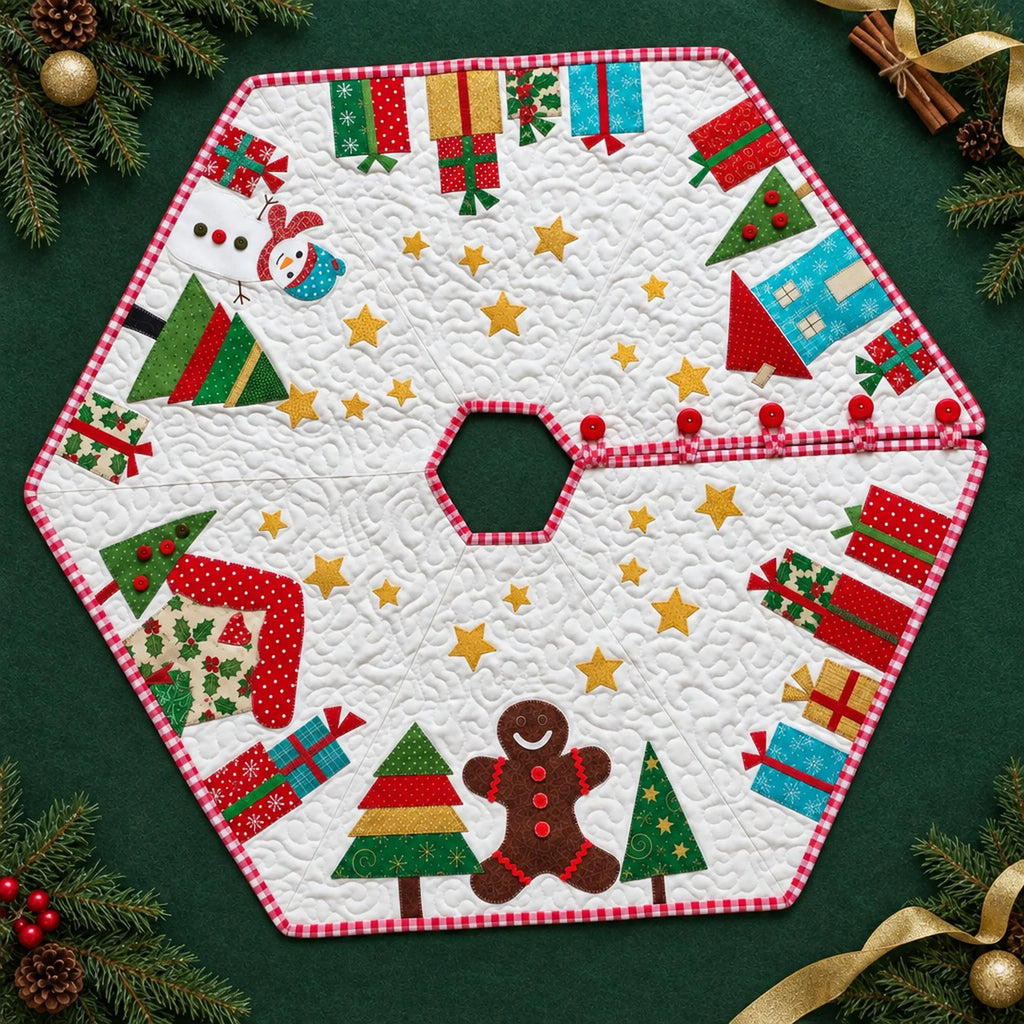 Christmas Tree Skirt PDF Pattern /Applique