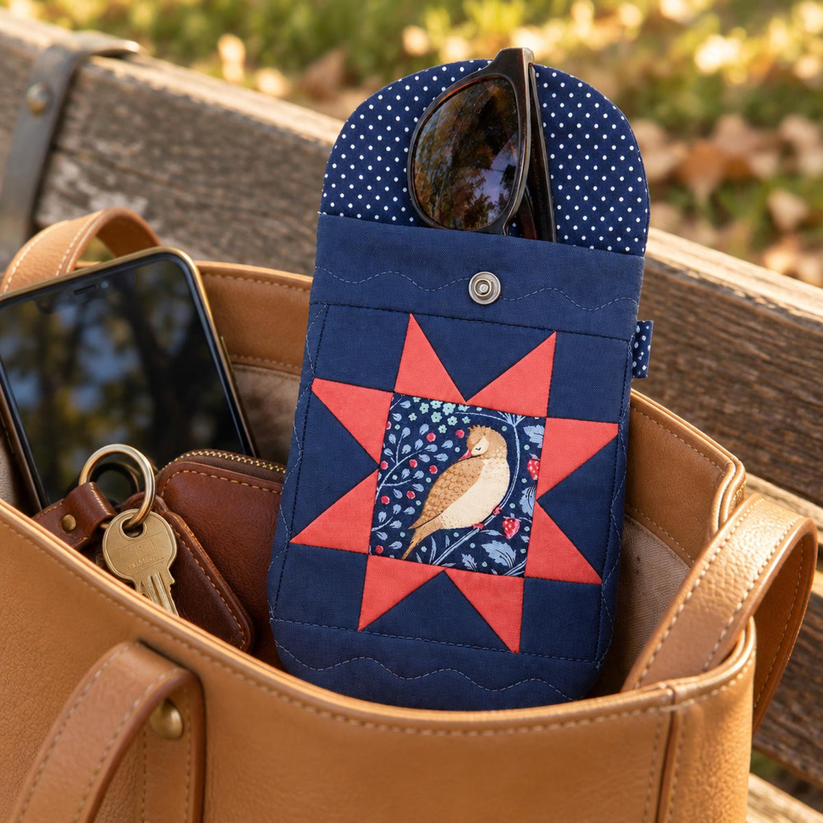 Glasses/Pencilcase Pouch PDF Sewing Pattern and Paper Piecing Pattern