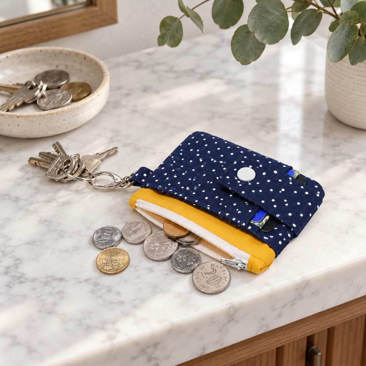 Card Wallet with ID Pocket/ Coin purse