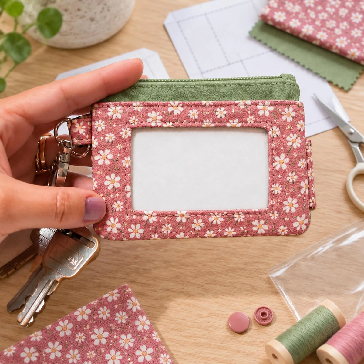 Card Wallet with ID Pocket/ Coin purse