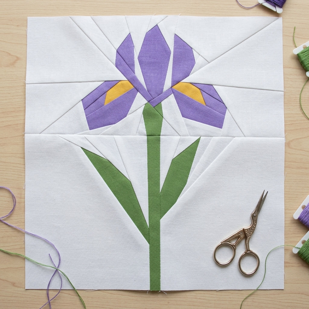 12 Flower Foundation Paper Piecing Pattern Bundle | PDF Quilt Patterns