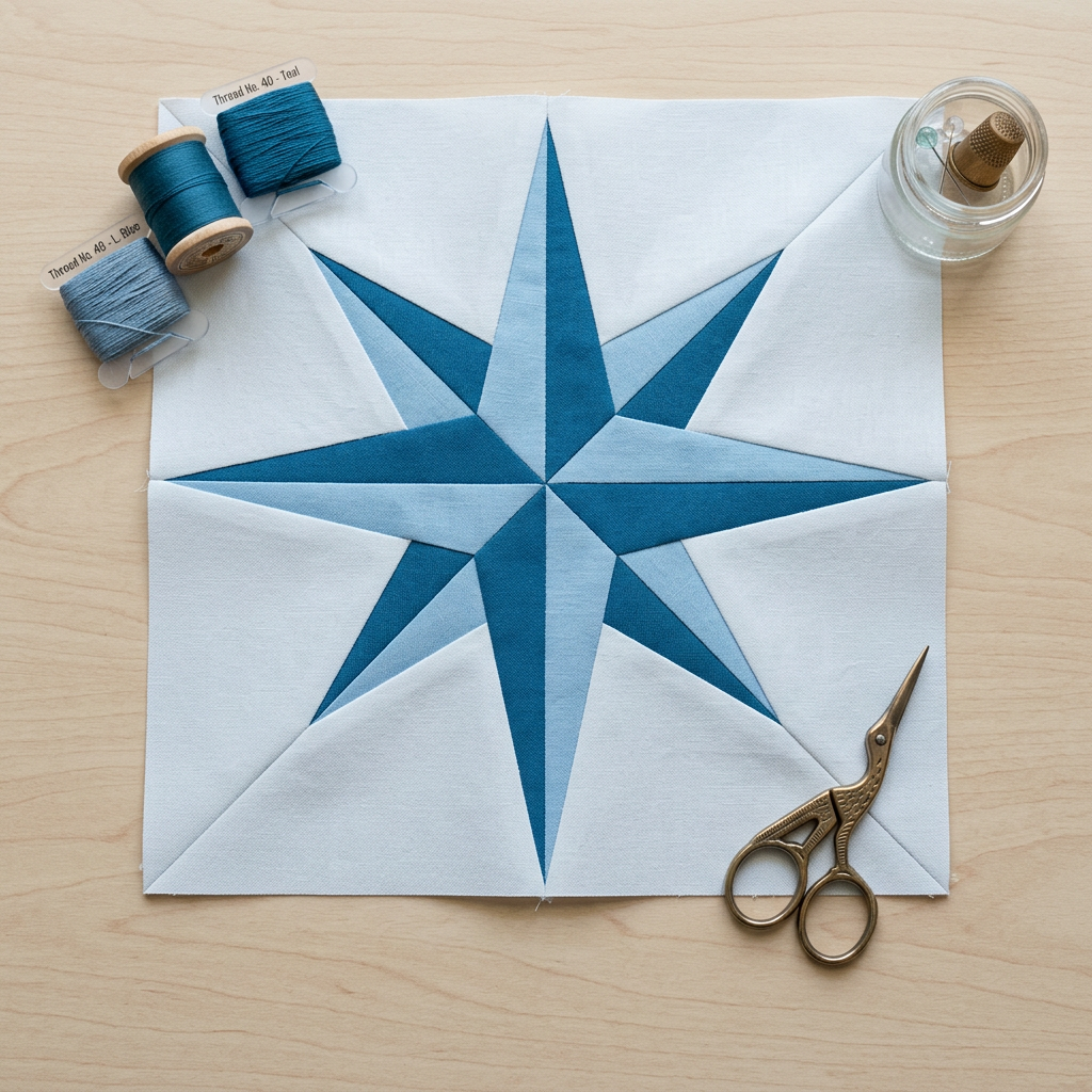Northstar FPP Quilt Block Pattern – PDF Download | 4 Sizes Included