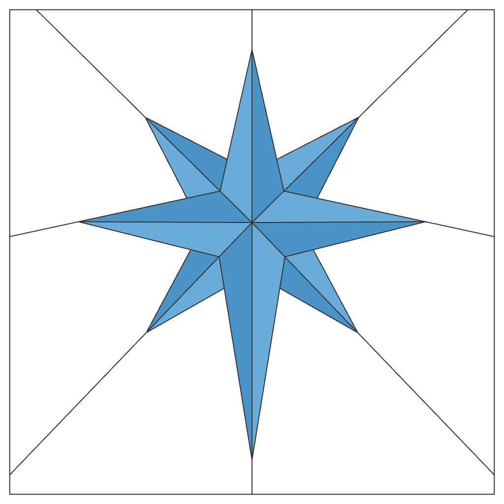 Northstar FPP Quilt Block Pattern – PDF Download | 4 Sizes Included