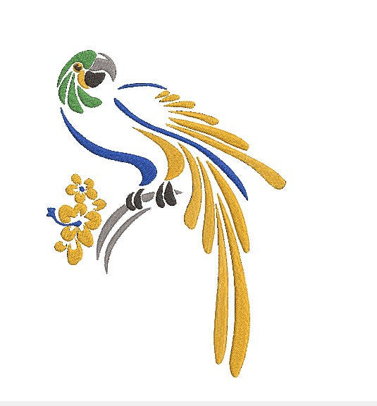 Parrot Machine Embroidery Design