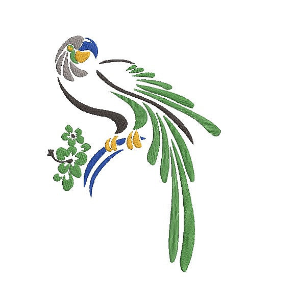 Parrot Machine Embroidery Design