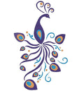 Peacock Machine Embroidery Design