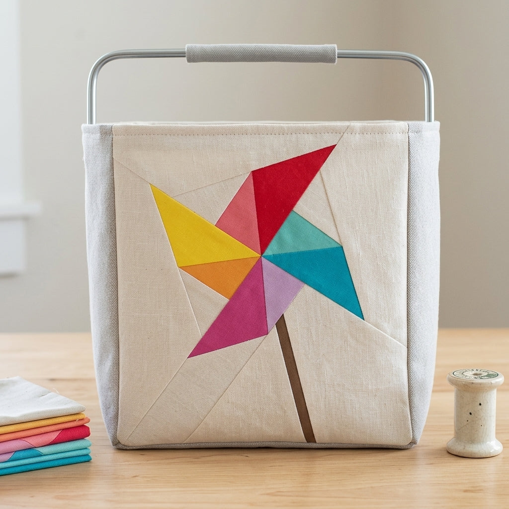 Pinwheel FPP Quilt Block Pattern – PDF Download | 6 Sizes Included