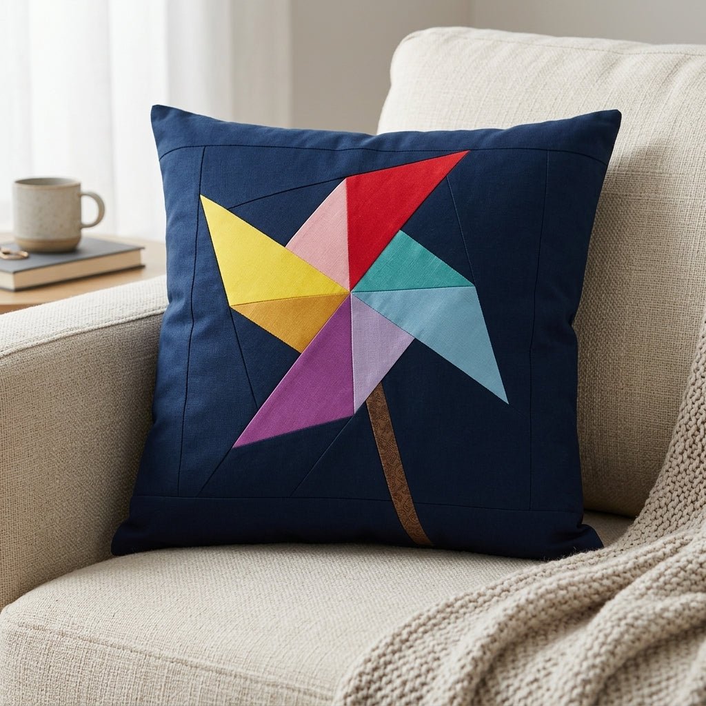 Pinwheel FPP Quilt Block Pattern – PDF Download | 6 Sizes Included