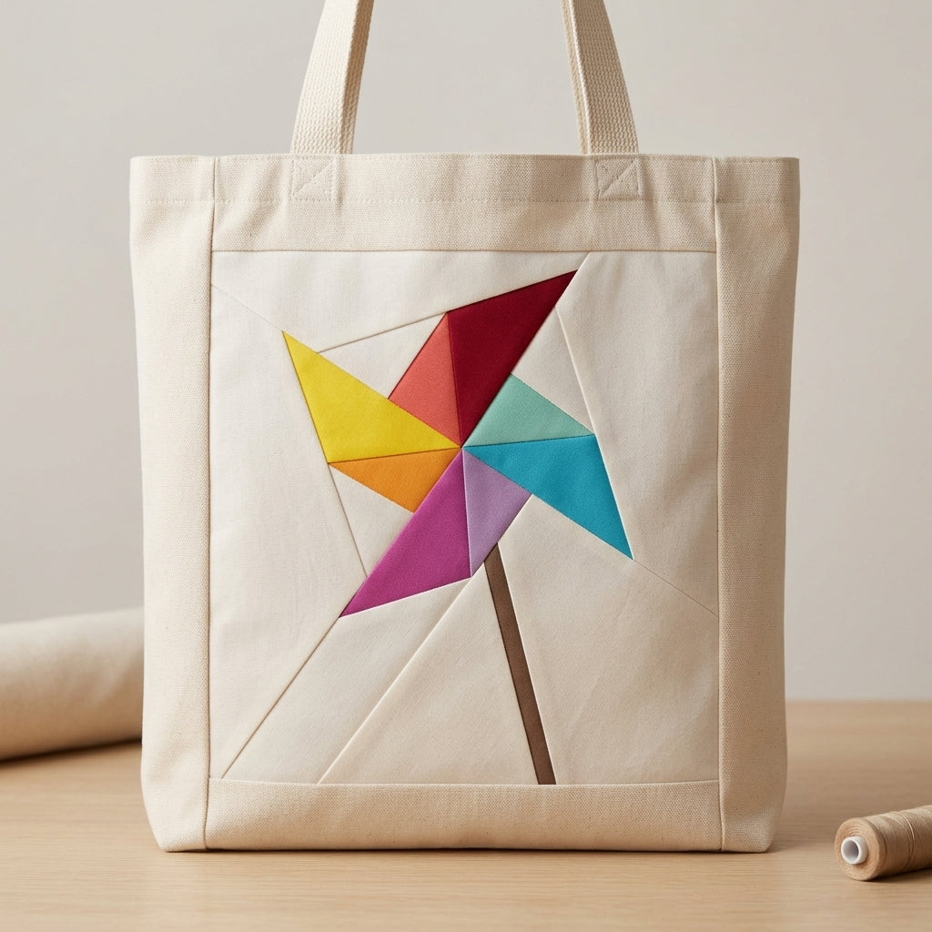 Pinwheel FPP Quilt Block Pattern – PDF Download | 6 Sizes Included