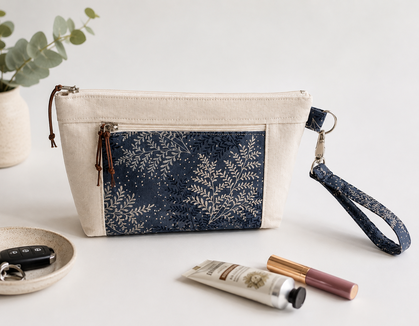 Double Zipper Pouch Pattern/3 Sizes with tutorial