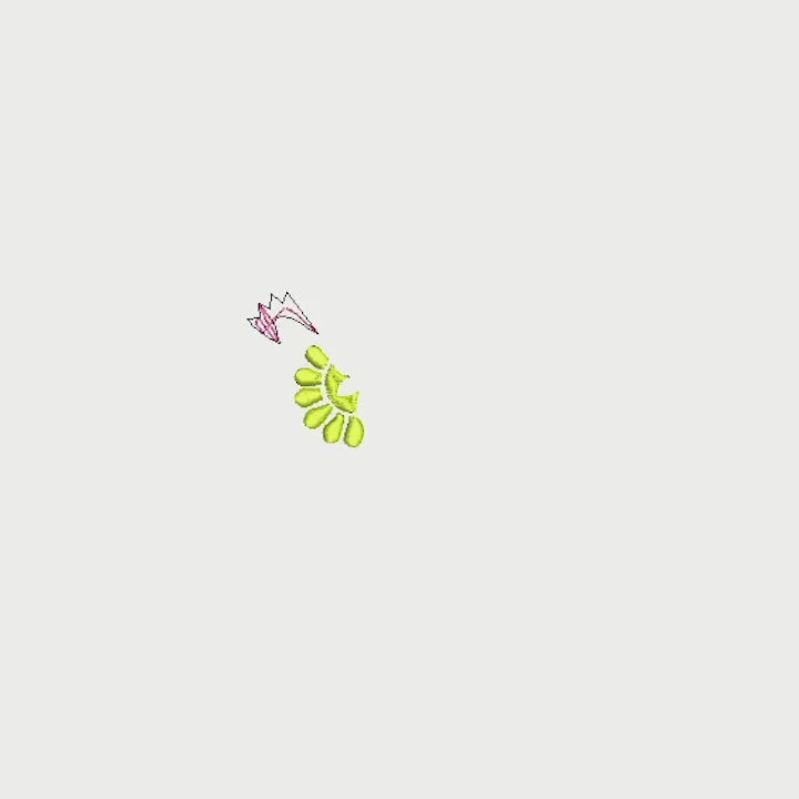 Carnation Single Stalk Flower Machine Embroidery Design
