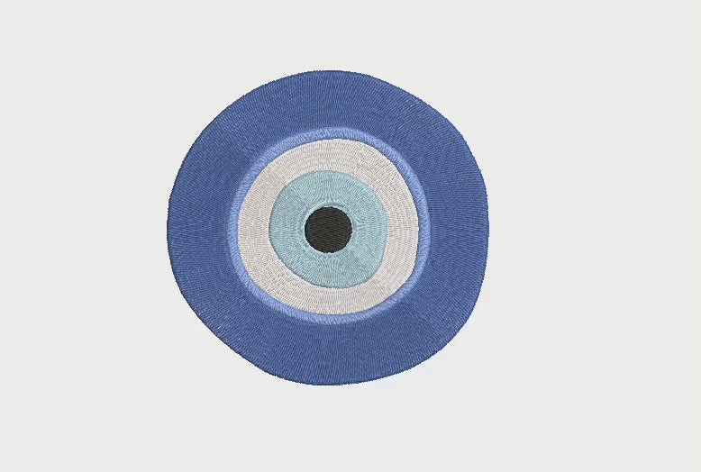 Evil Eye 🧿 Blue Eye / Nazar, Machine Embroidery Design 4 Sizes