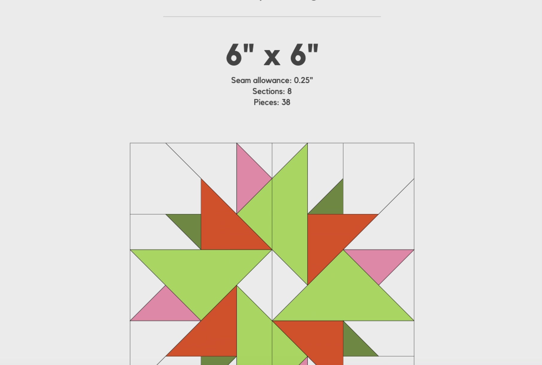 Nexus Star FPP Quilt Block Pattern – PDF Download |6 Sizes Included