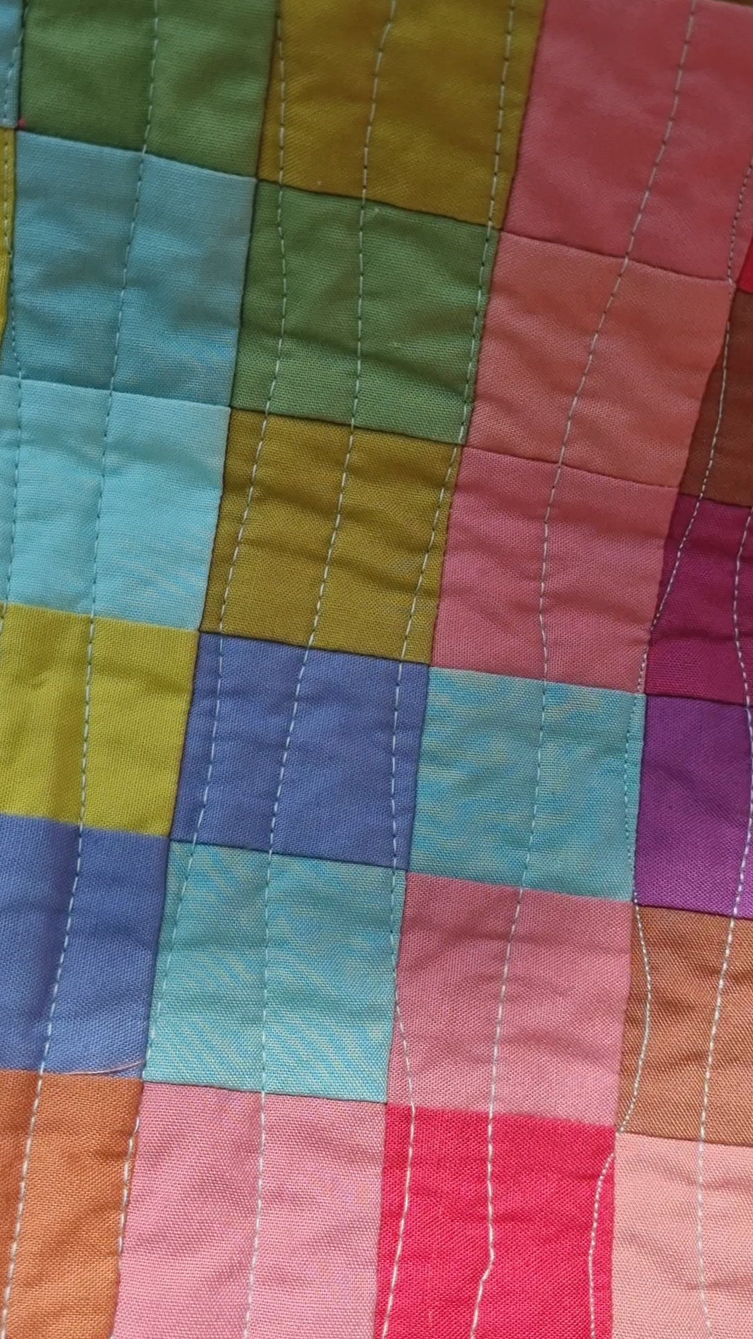 Flower Vase Queen handmade quilt - patchwork quilt