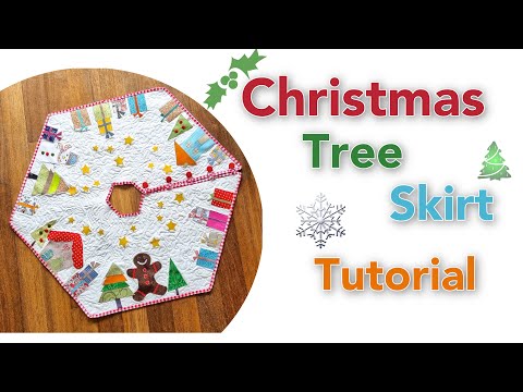 Christmas Tree Skirt PDF Pattern /Applique