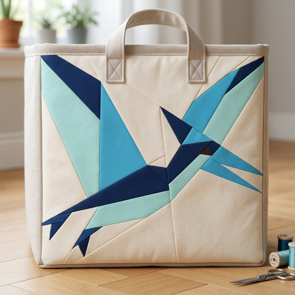 Pteranodon Quilt Block Pattern – Dinosaur Quilt Block - PDF Download | 4 Sizes Included