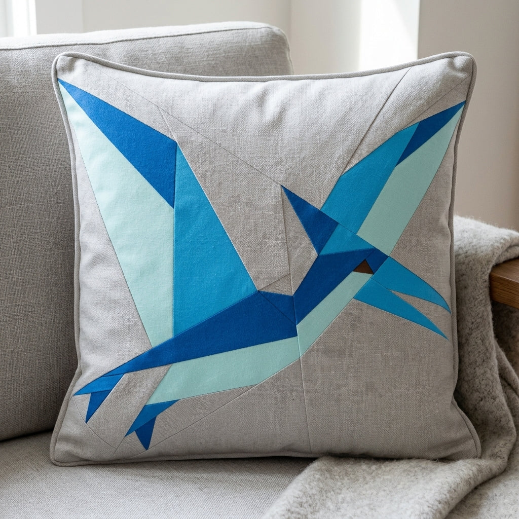 Pteranodon Quilt Block Pattern – Dinosaur Quilt Block - PDF Download | 4 Sizes Included