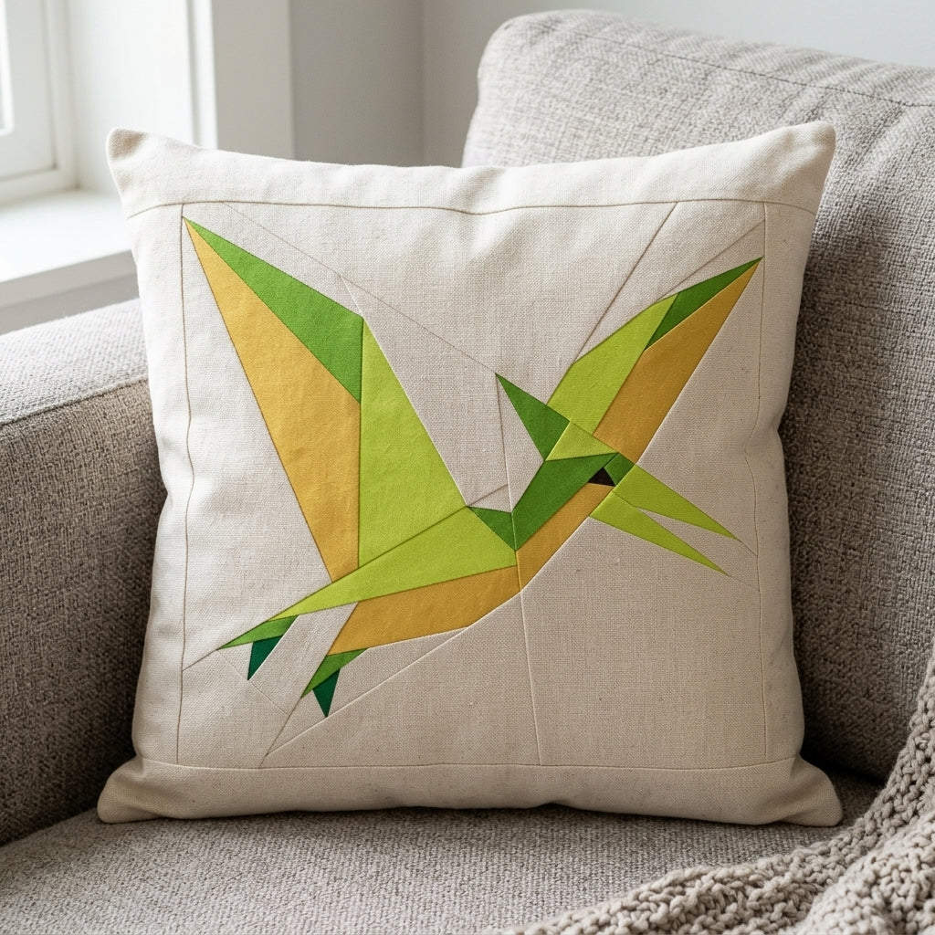 Pteranodon Quilt Block Pattern – Dinosaur Quilt Block - PDF Download | 4 Sizes Included