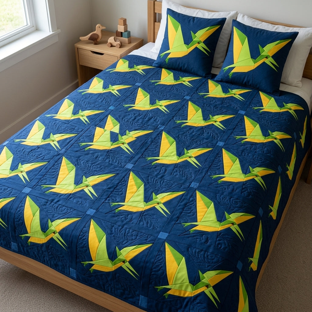 Pteranodon Quilt Block Pattern – Dinosaur Quilt Block - PDF Download | 4 Sizes Included