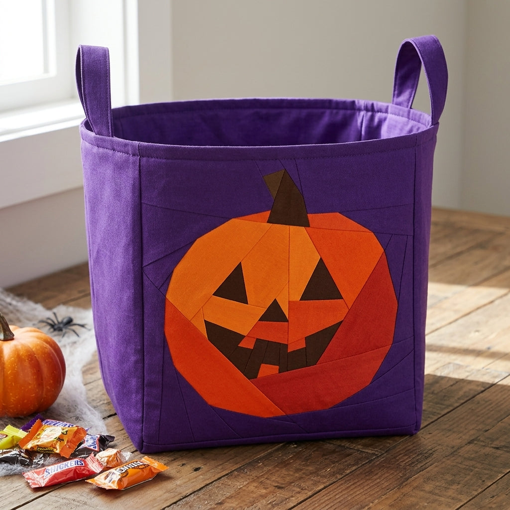Pumpkin FPP Quilt Block Pattern – PDF Download | 4 Sizes Included