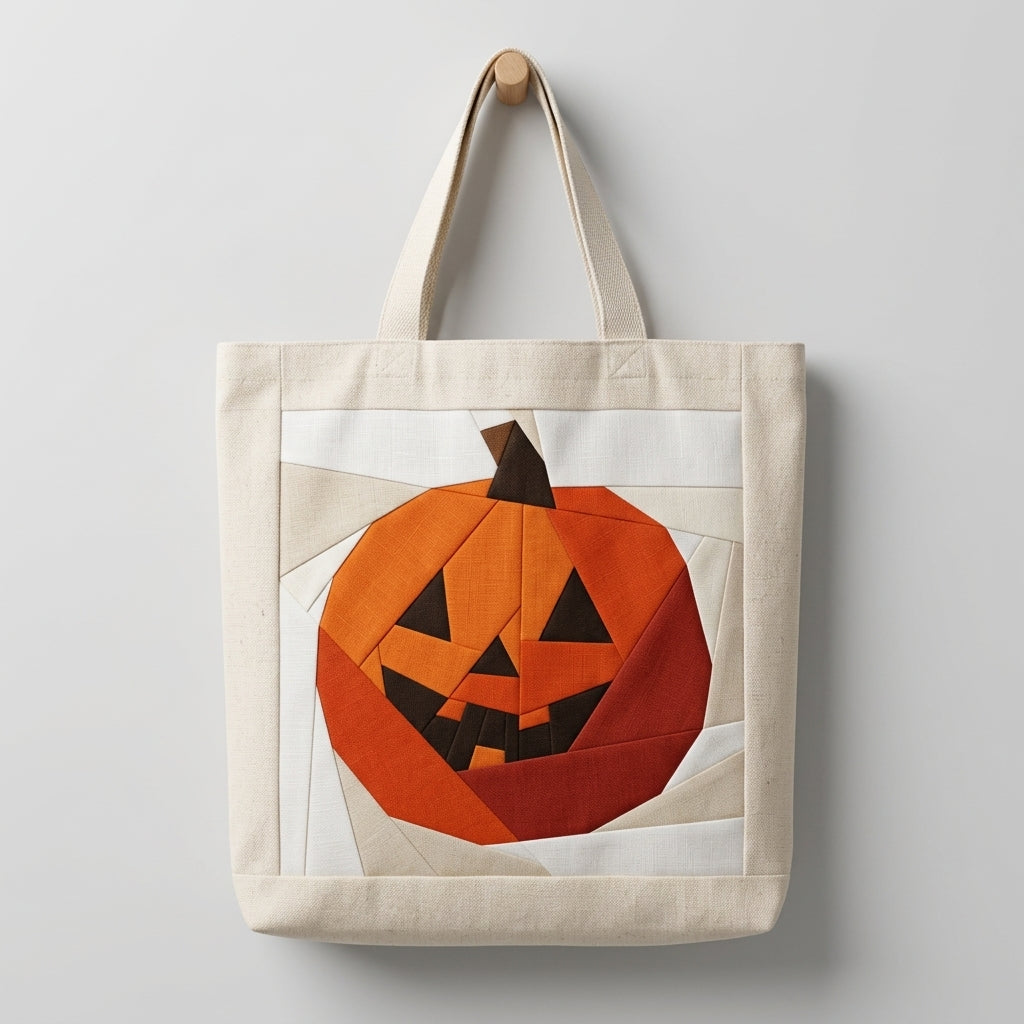 Pumpkin FPP Quilt Block Pattern – PDF Download | 4 Sizes Included
