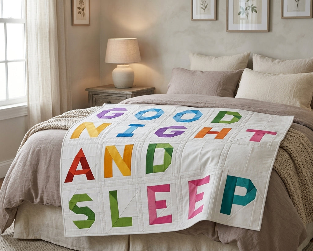 Alphabet FPP Quilt Pattern Multible sizes – PDF Download | 4 Sizes Included | 44 Characters