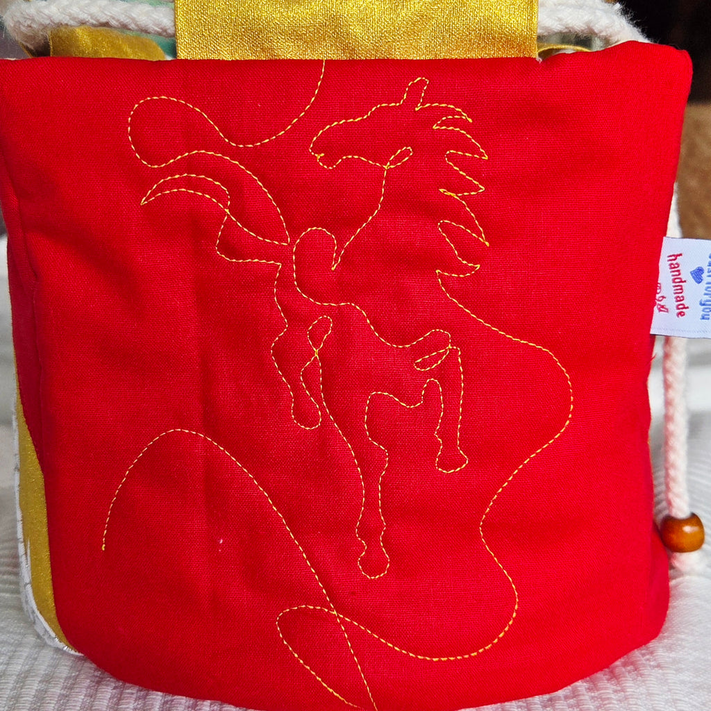 Horse Quilt Block Embroidery Design