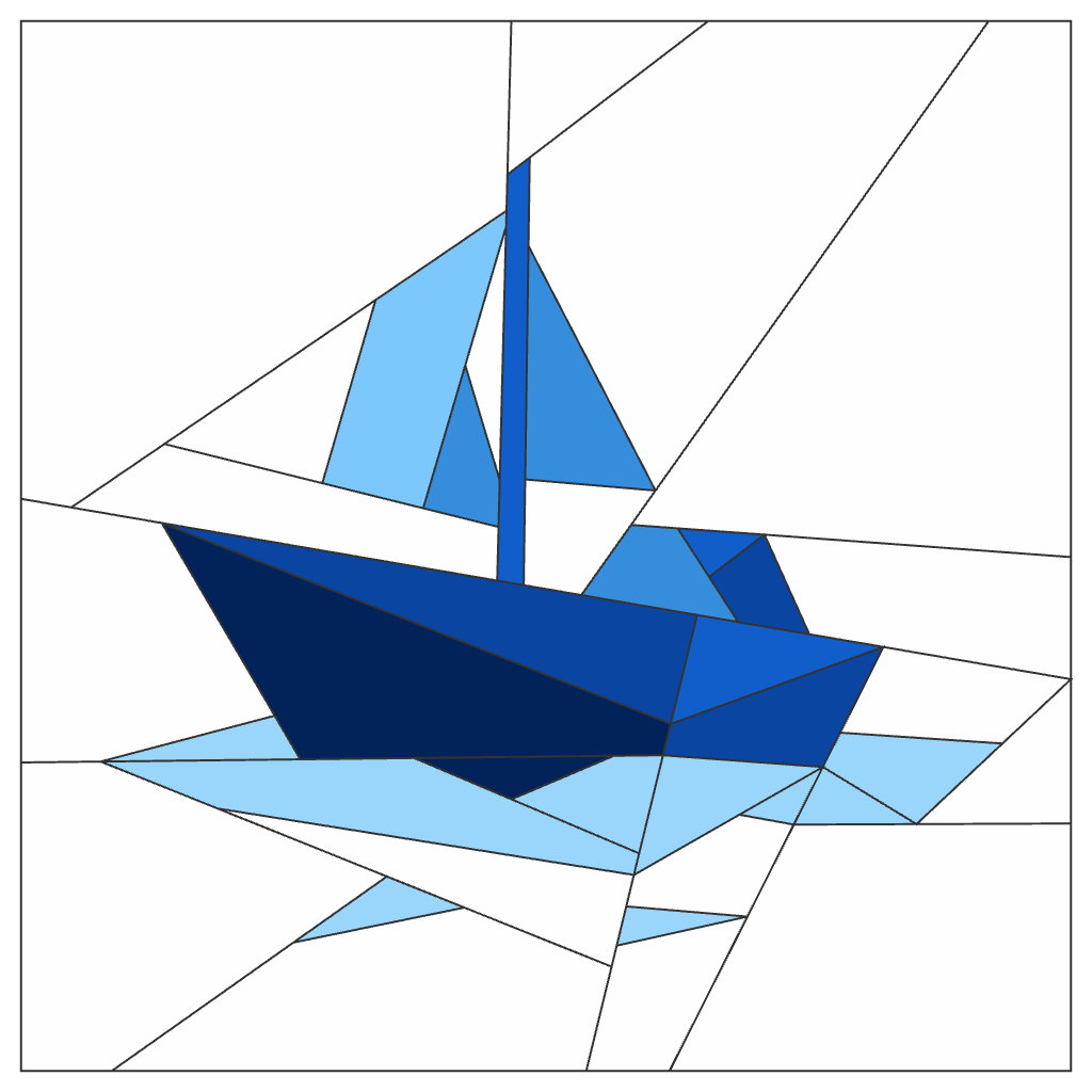 Sail FPP Quilt Block Pattern – PDF Download | 4 Sizes Included