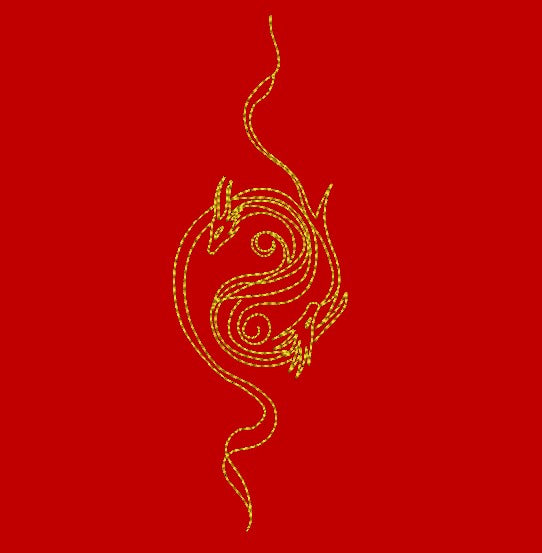 Snake Quilt Block Embroidery Design/ Chinese zodiac