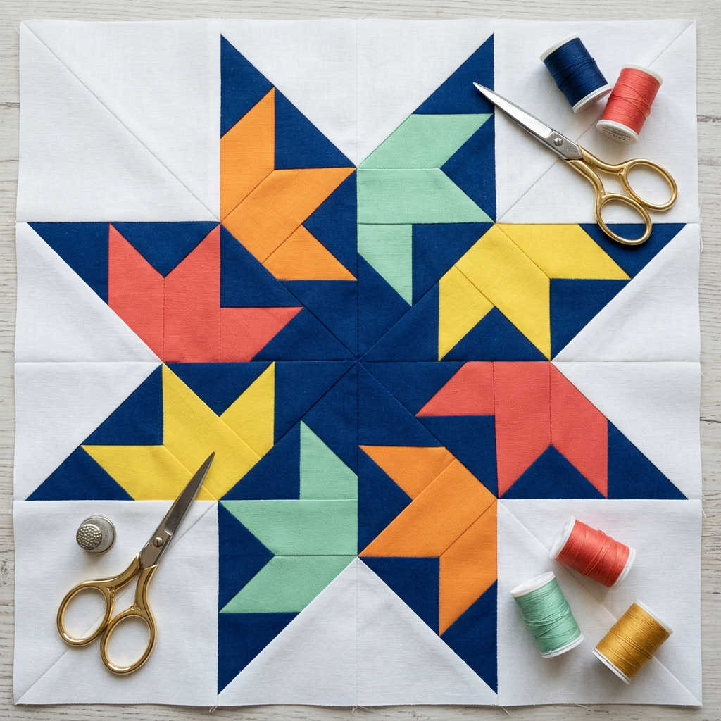 16 Star Modern Foundation Paper Piecing Pattern Bundle | PDF Quilt Patterns