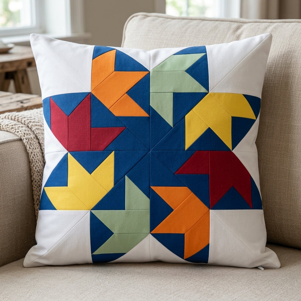 Aurora Star FPP Quilt Block Pattern – PDF Download | 5 Sizes Included