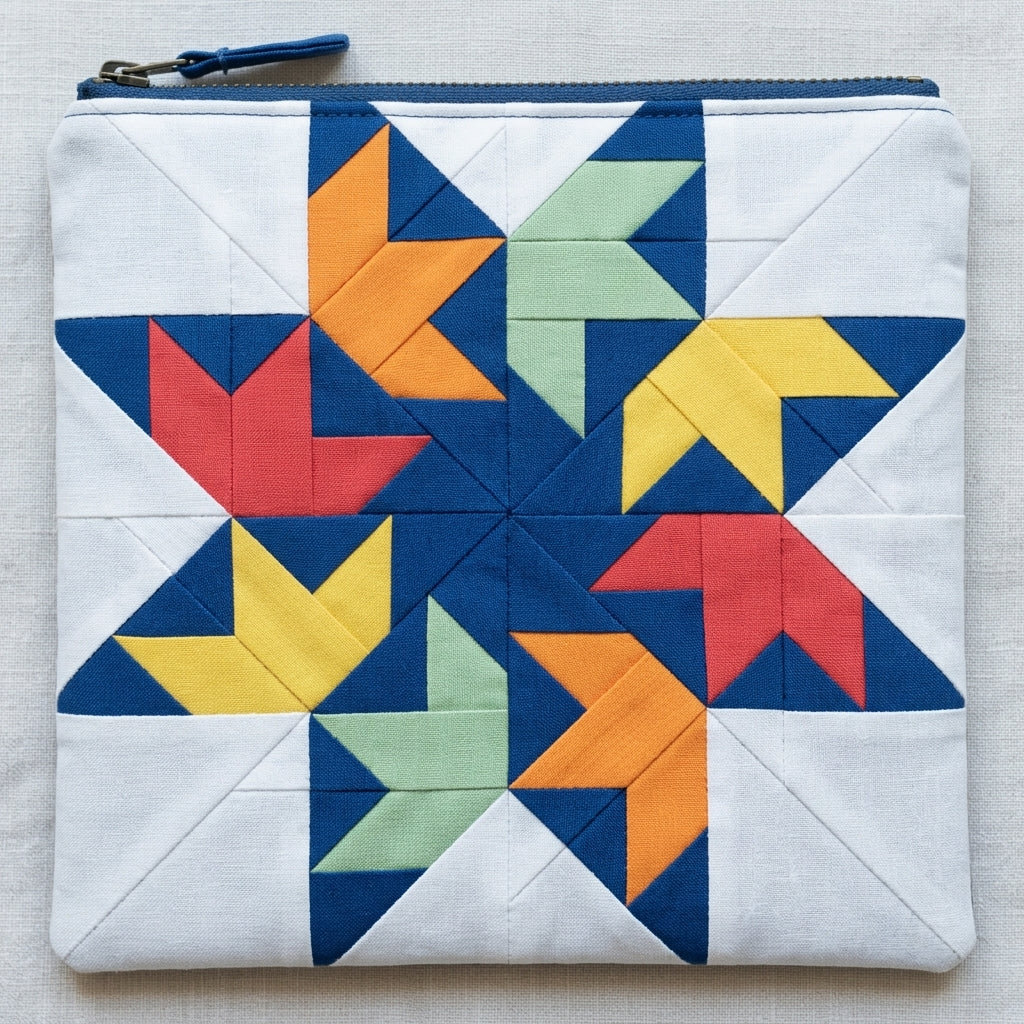 Aurora Star FPP Quilt Block Pattern – PDF Download | 5 Sizes Included