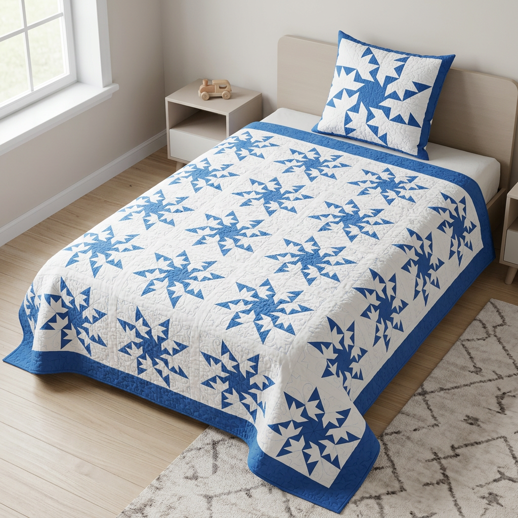 Aurora Star FPP Quilt Block Pattern – PDF Download | 5 Sizes Included