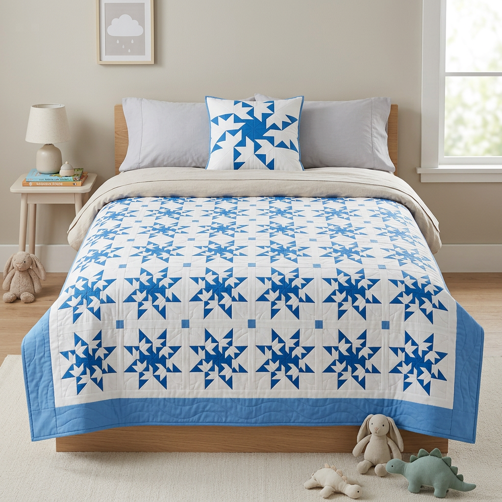 Aurora Star FPP Quilt Block Pattern – PDF Download | 5 Sizes Included
