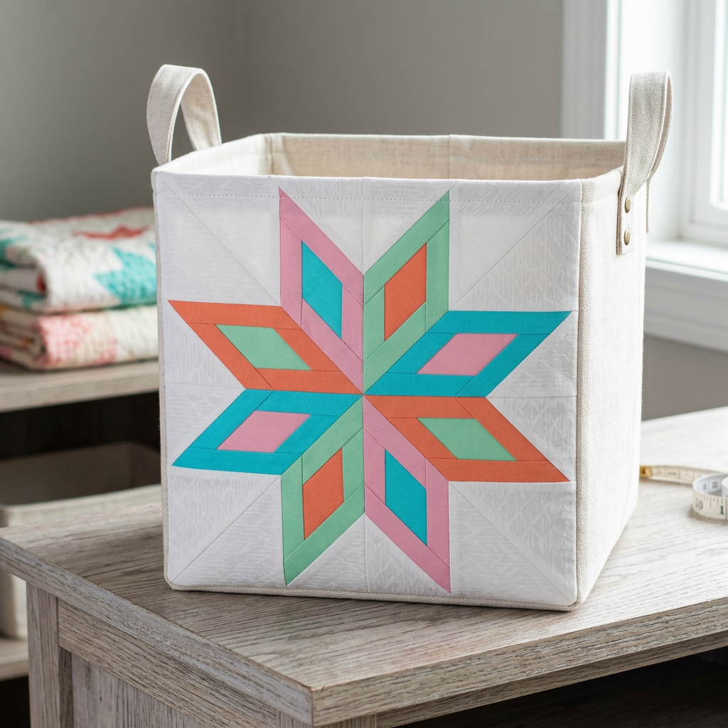 Orbit Star FPP Quilt Block Pattern – PDF Download |6 Sizes Included