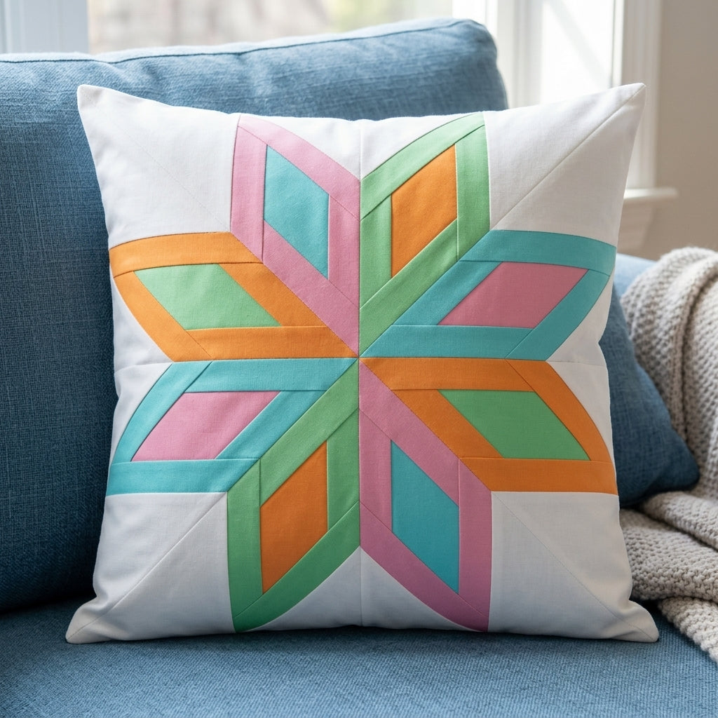 Orbit Star FPP Quilt Block Pattern – PDF Download |6 Sizes Included