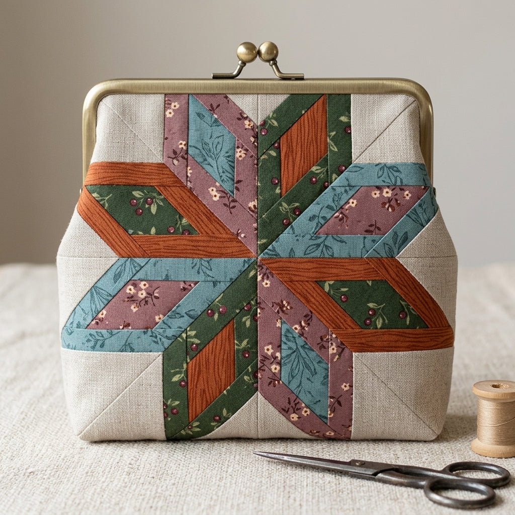 Orbit Star FPP Quilt Block Pattern – PDF Download |6 Sizes Included