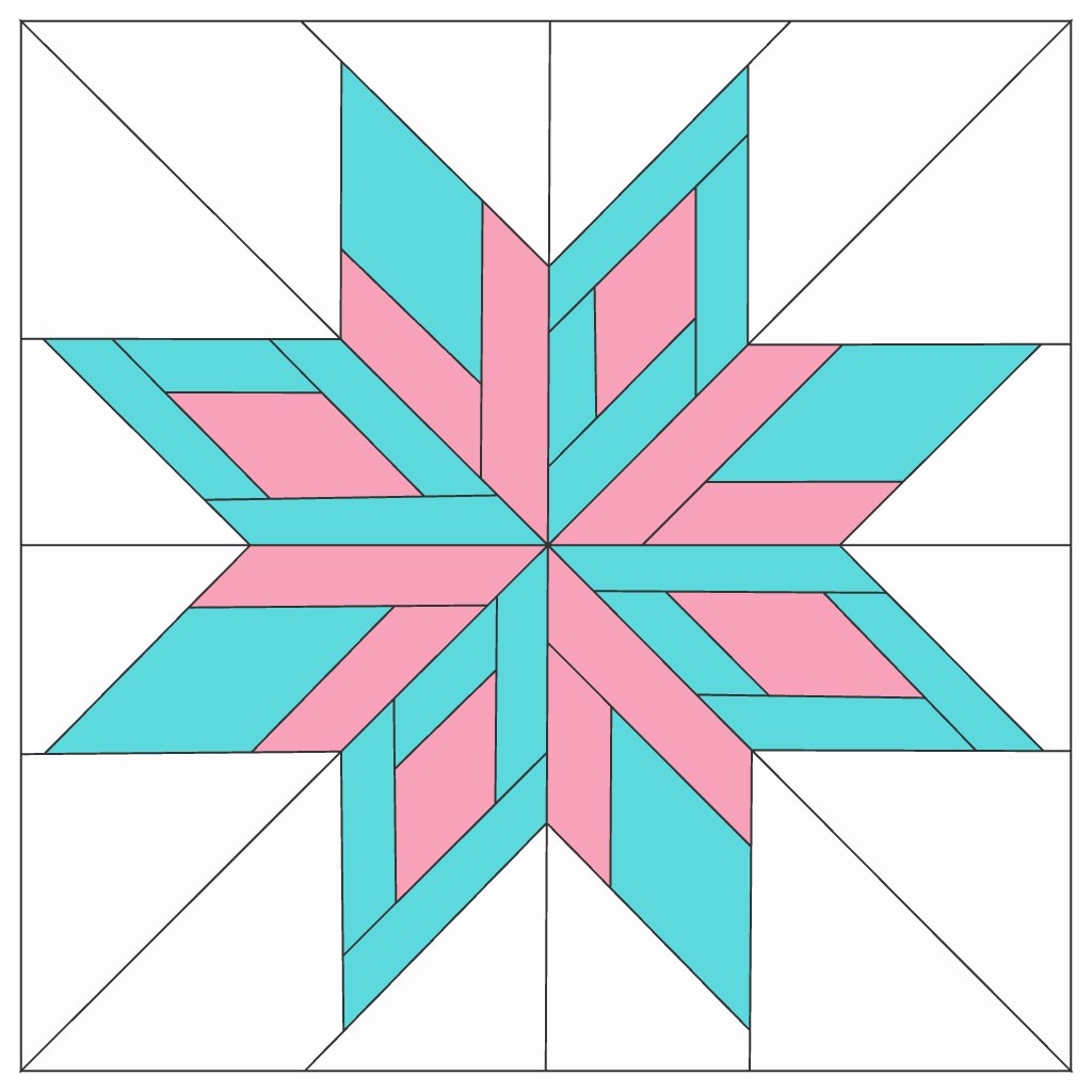 Axis Star FPP Quilt Block Pattern – PDF Download |6 Sizes Included