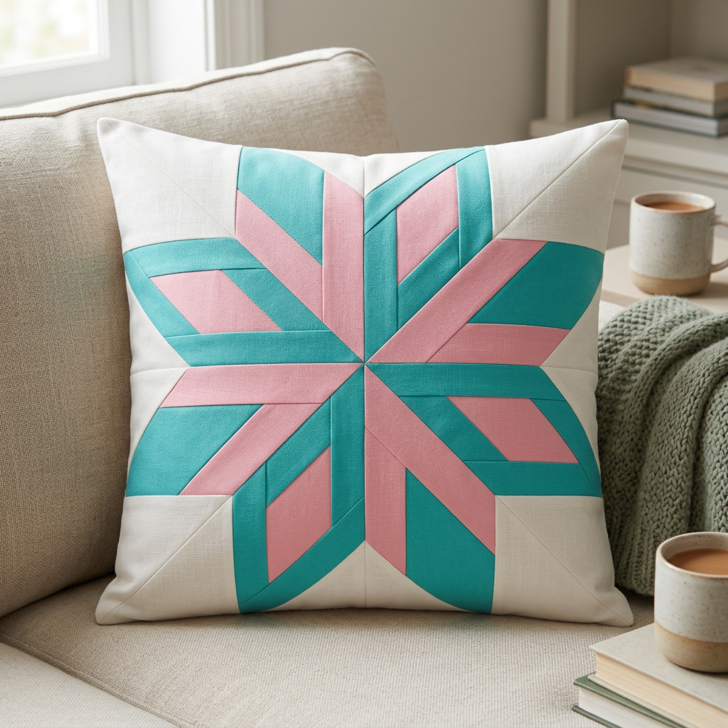 Axis Star FPP Quilt Block Pattern – PDF Download |6 Sizes Included