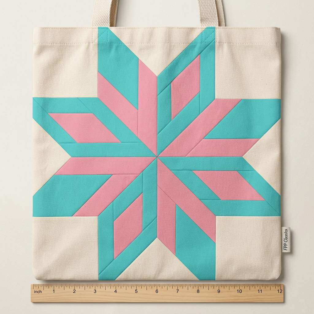 Axis Star FPP Quilt Block Pattern – PDF Download |6 Sizes Included