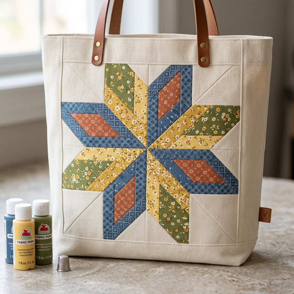 Axis Star FPP Quilt Block Pattern – PDF Download |6 Sizes Included