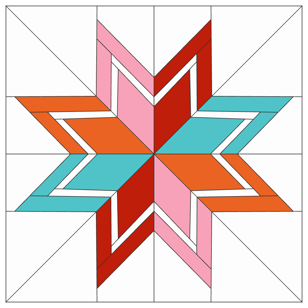 Echo Star FPP Quilt Block Pattern – PDF Download |6 Sizes Included