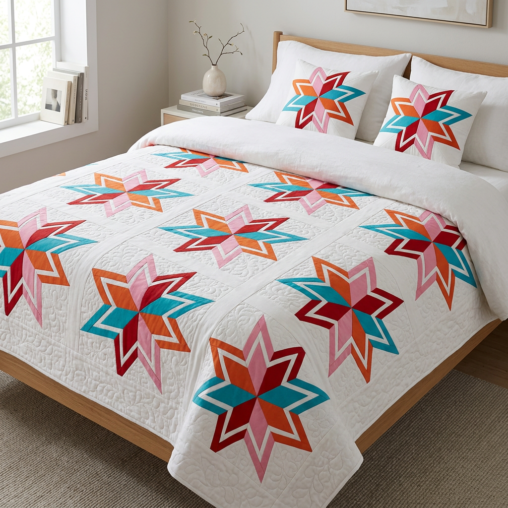 Echo Star FPP Quilt Block Pattern – PDF Download |6 Sizes Included