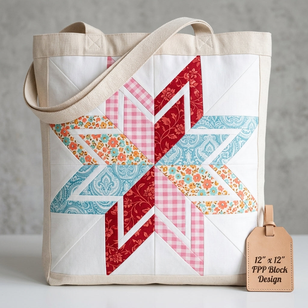 Echo Star FPP Quilt Block Pattern – PDF Download |6 Sizes Included